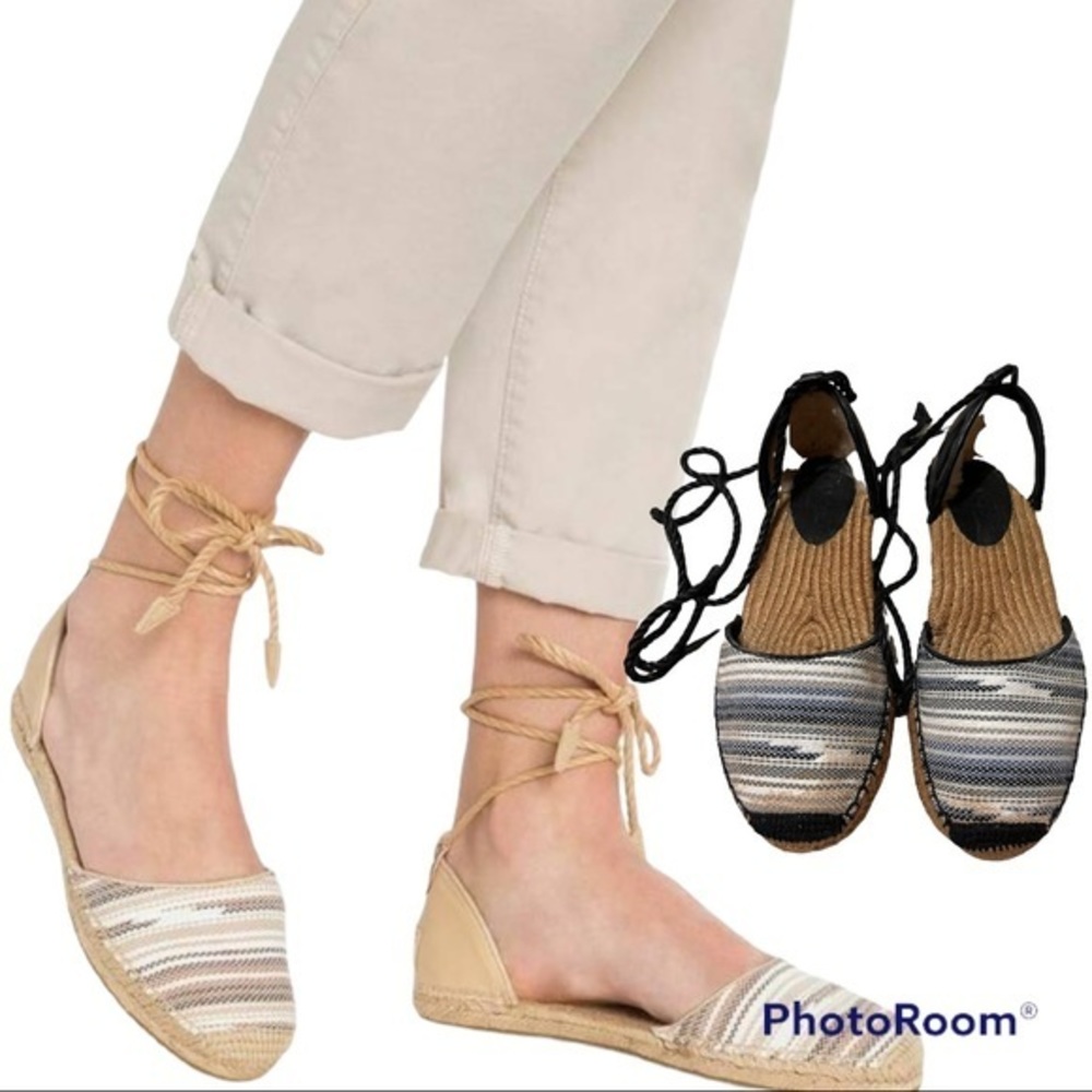 UGG Australia Women's Libbi Serape Espadrilles Ankle Strap Shoes Sandals 8